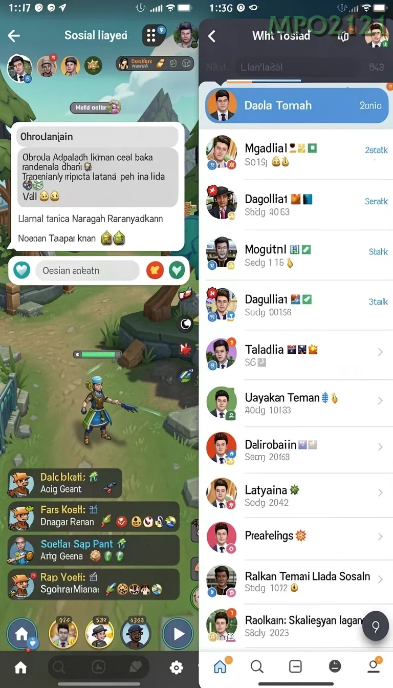 Cuplikan layar AJOTOTO — aktivitas